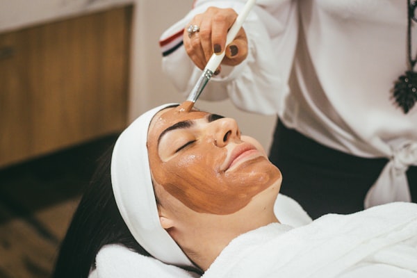 Relaxing facial and skincare massage