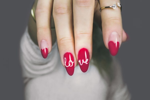 Classy nail extensions and polish